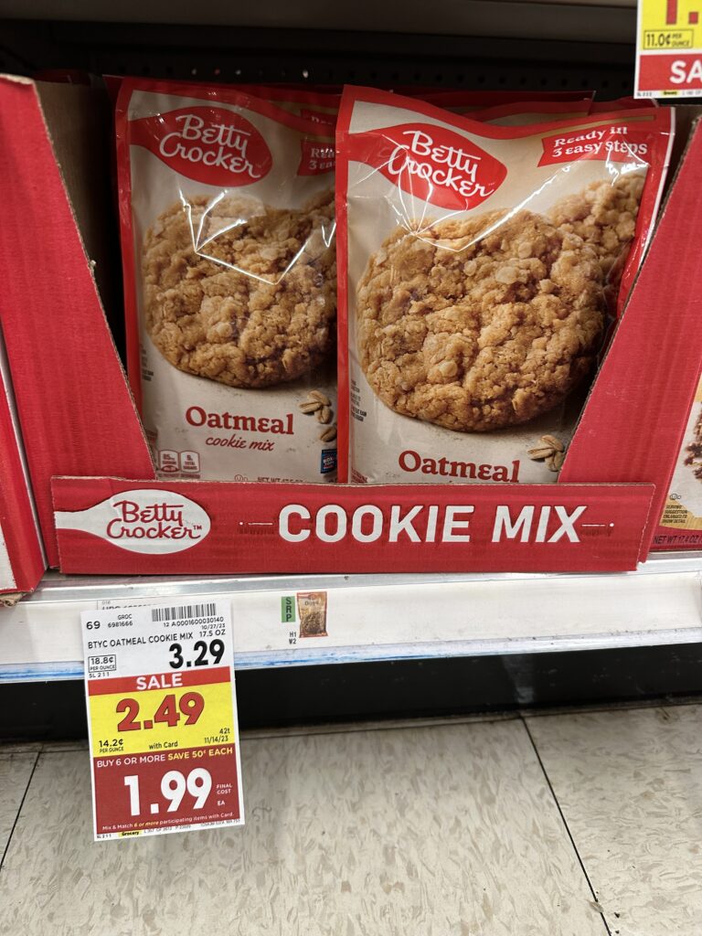 betty crocker cookie mix kroger shelf image 3