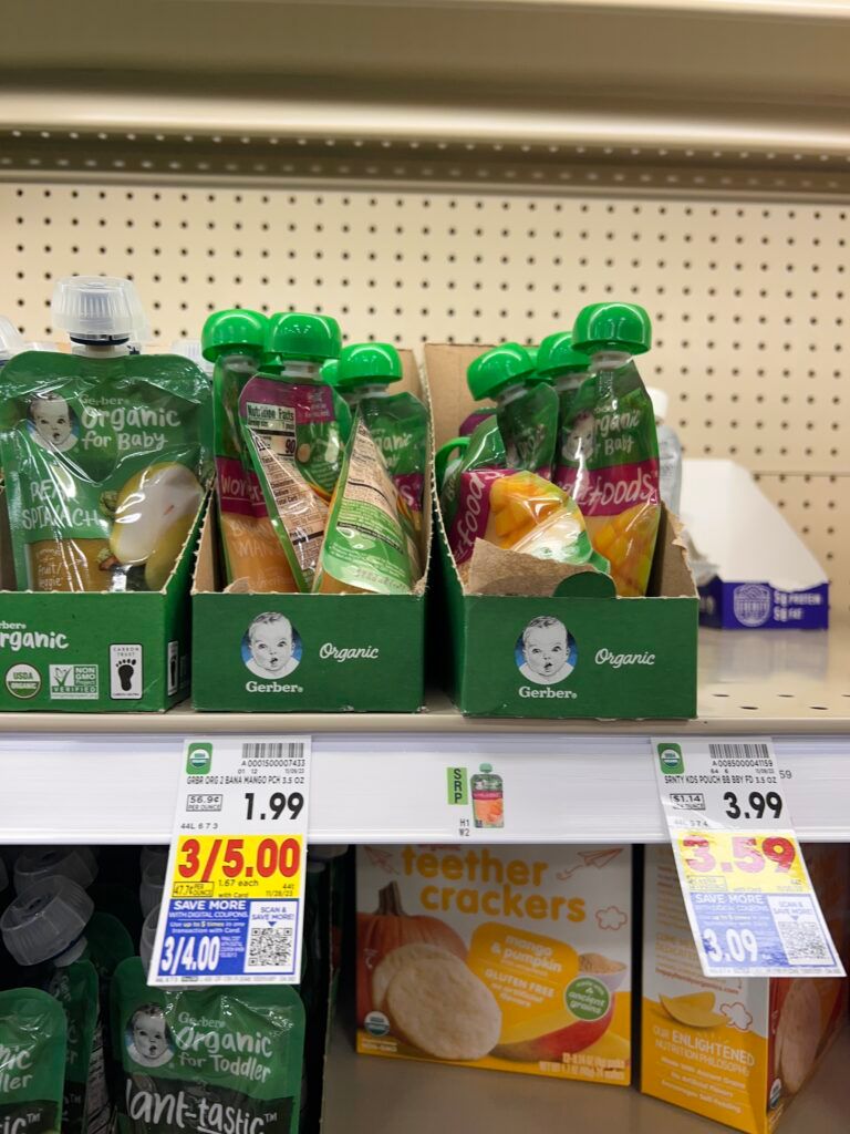 gerber pouch kroger shelf image