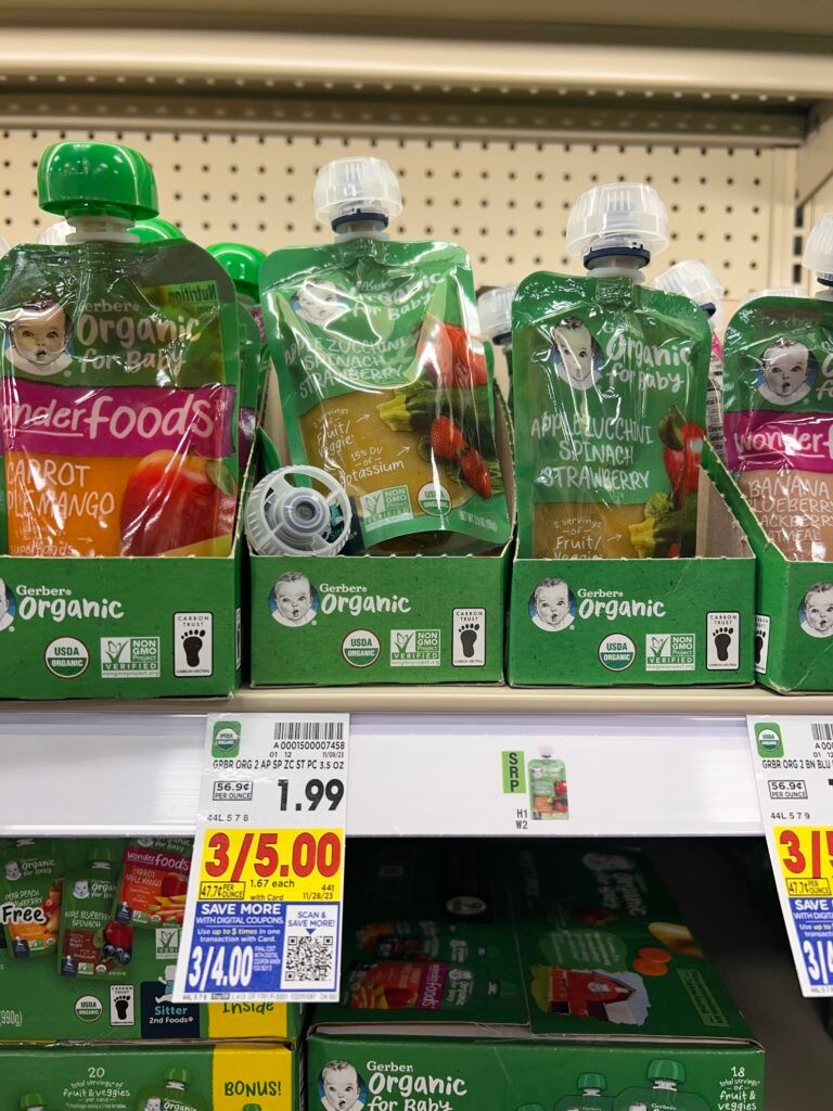 gerber pouch kroger shelf image