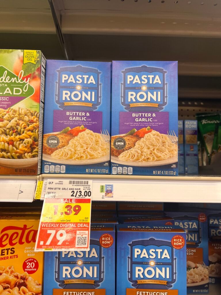pasta roni kroger shelf image 