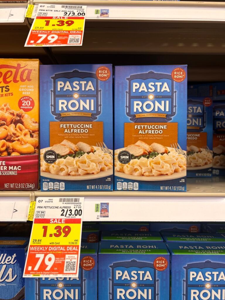 pasta roni kroger shelf image 