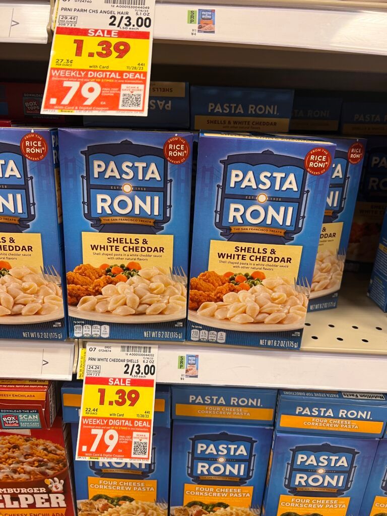 pasta roni kroger shelf image 