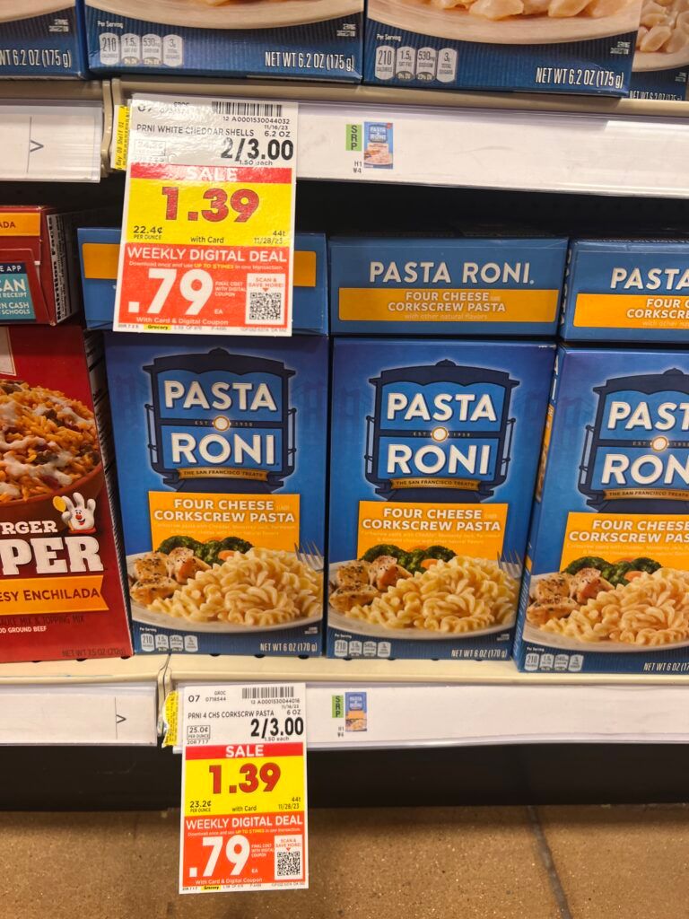 pasta roni kroger shelf image 