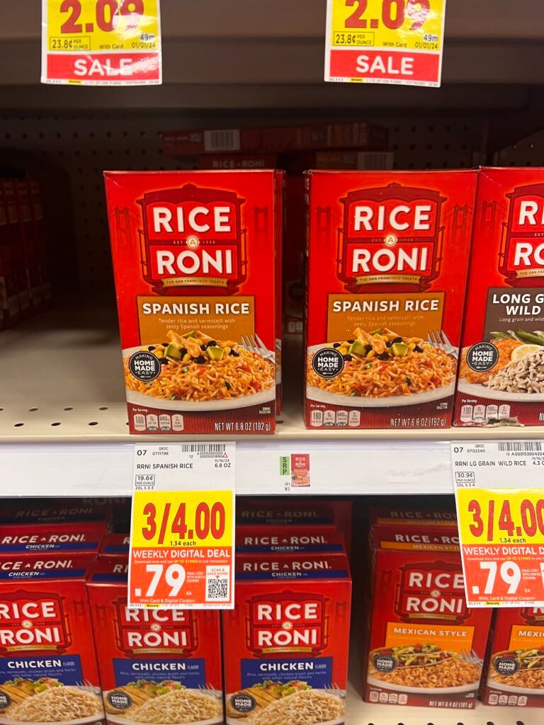 rice a roni kroger shelf image