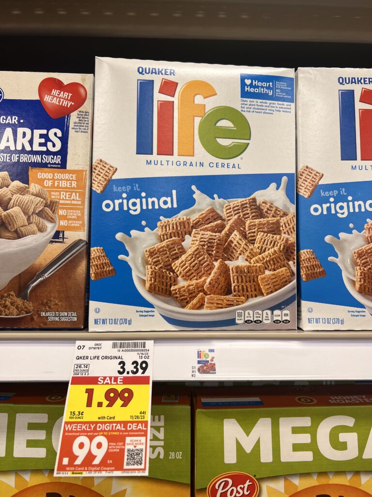life cereal kroger shelf image