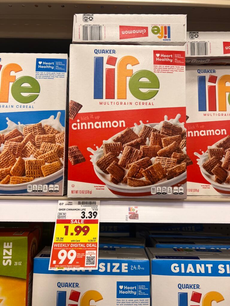 life cereal kroger shelf image