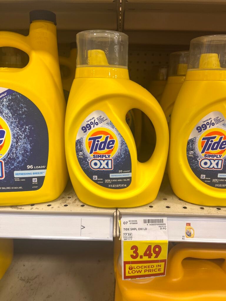 tide simply kroger shelf image  