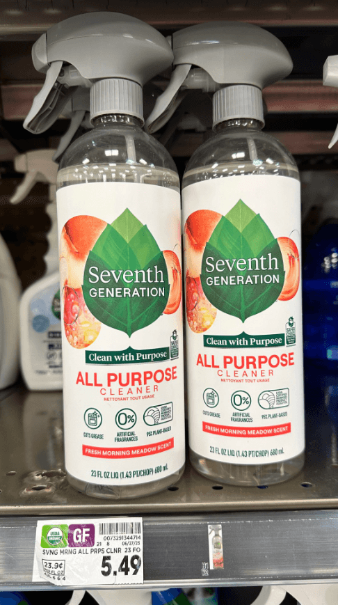 Seventh Generation All Purpose Cleaner Kroger Shelf Image