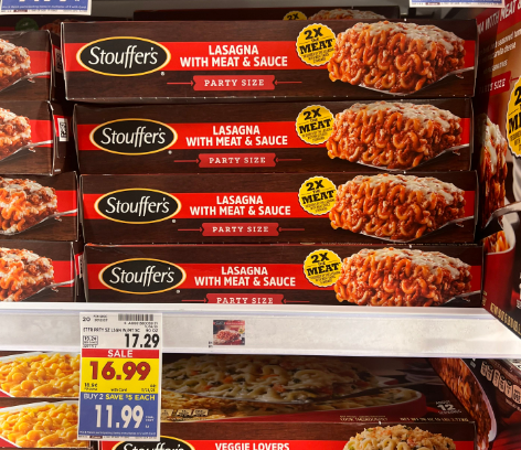 Stouffer's Lasagna Meat Sauce Kroger Shelf Image