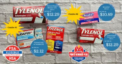 Tylenol Sudafed and Benadryl Kroger Krazy