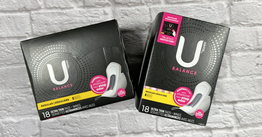 U by Kotex Balance Pads Kroger