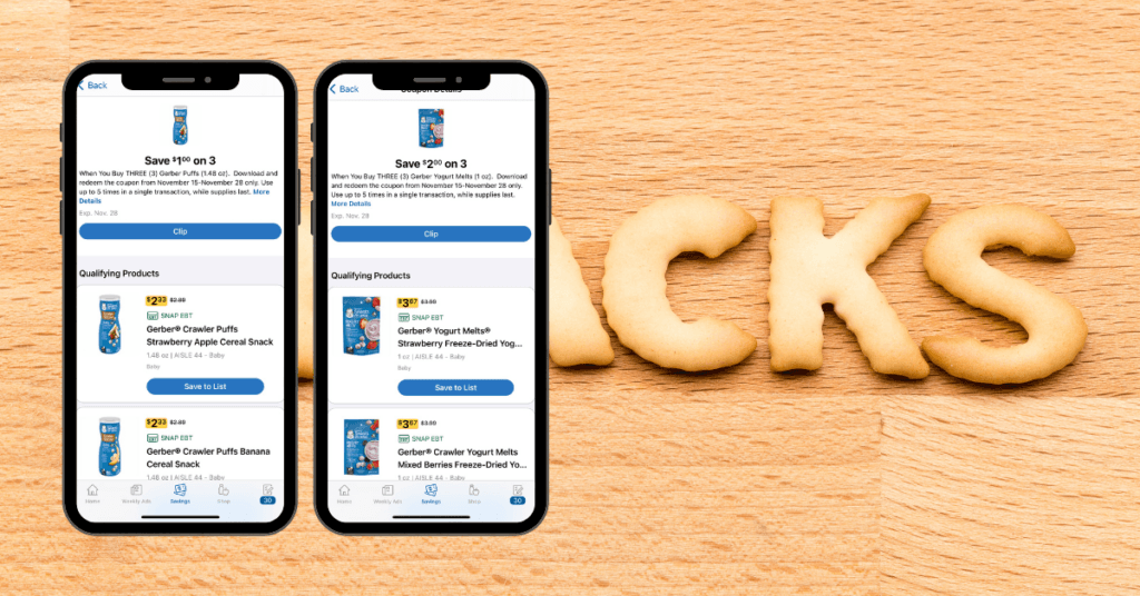 gerber snacks kroger