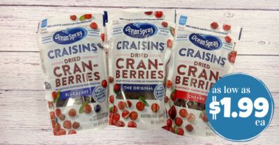 ocean spray cranberries kroger krazy