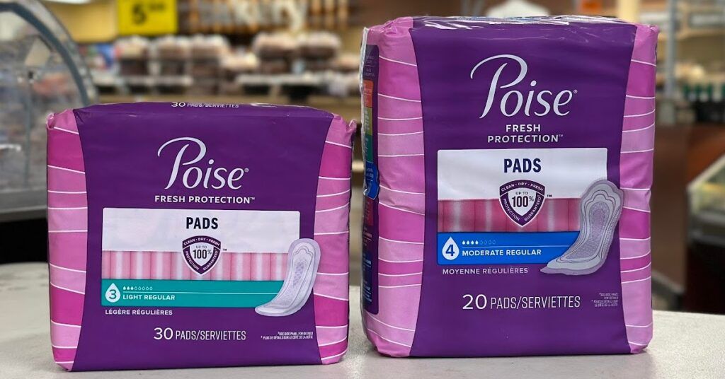 poise pads kroger
