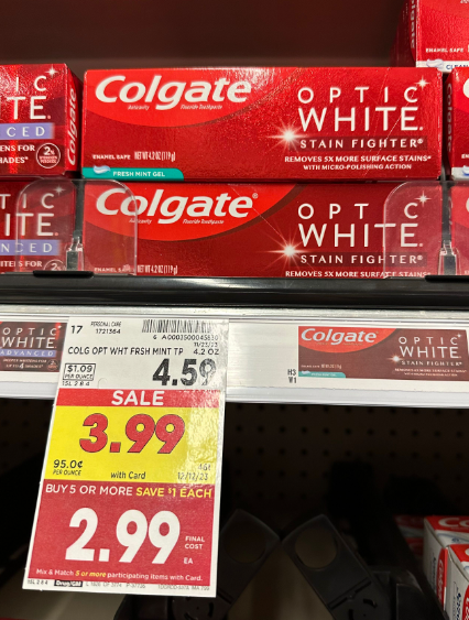 Colgate Toothpaste Kroger Shelf Image 