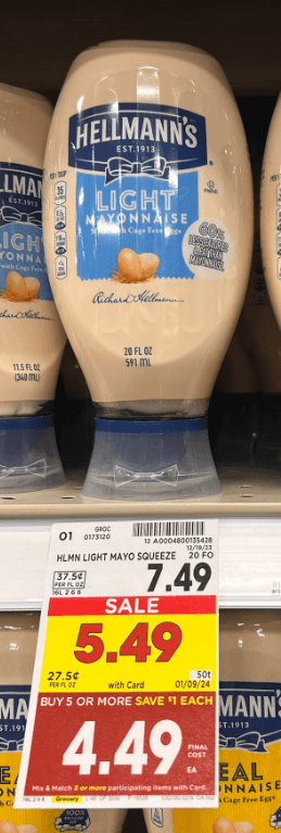 Hellmann's Mayo Kroger Shelf Image