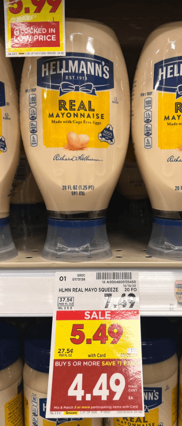 Hellmann's Mayo Kroger Shelf Image