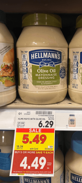 Hellmann's Mayo Kroger Shelf Image