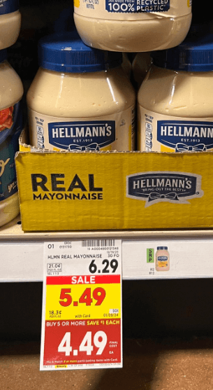 Hellmann's Mayo Kroger Shelf Image