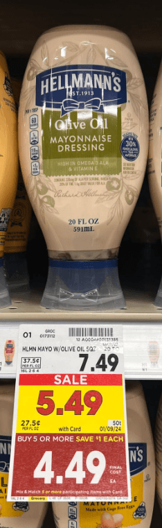 Hellmann's Mayo Kroger Shelf Image