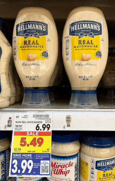 Hellman's Mayonnaise Kroger Shelf Image2