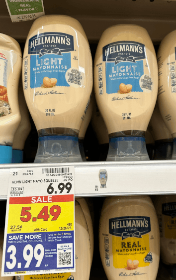 Hellman's Mayonnaise Kroger Shelf Image2
