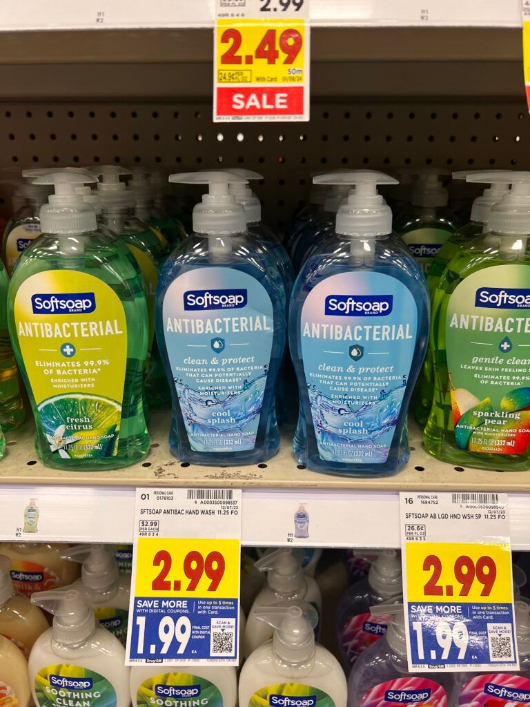 softsoap hand soap kroger shelf image