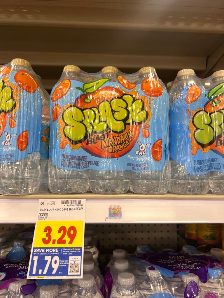 splash water kroger shelf image