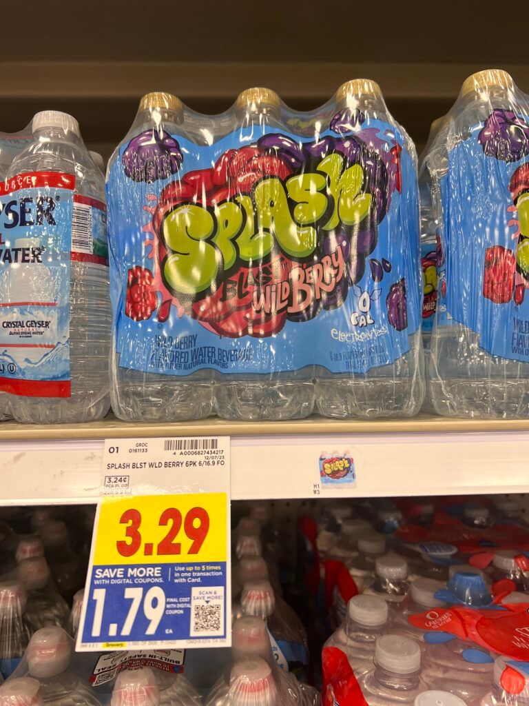 splash water kroger shelf image