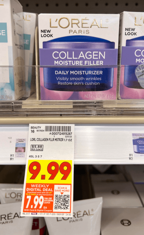 L'Oreal Collagen Filler Kroger Shelf Image 1