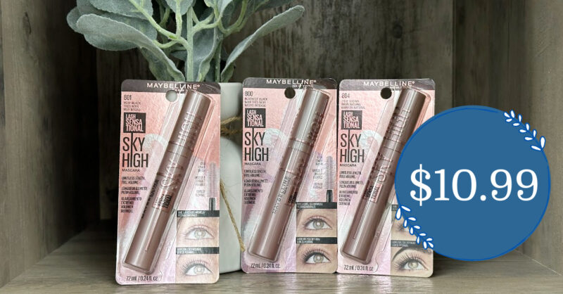 Reach New Heights of Glamour with Maybelline New York Lash Sensational Sky  High Mascara at Kroger! Pay $10.99! - Kroger Krazy