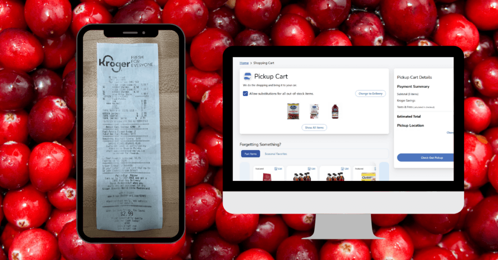 Ocean Spray Receipts Kroger