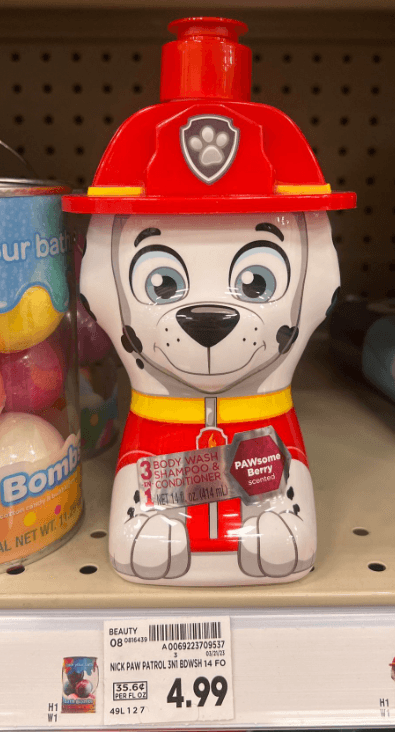 Paw patrol body wash kroger shelf image