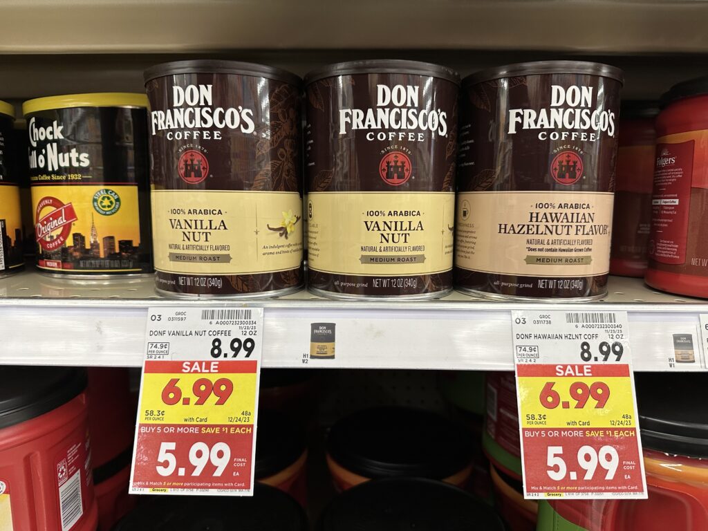 don fransiscos coffee kroger shelf image