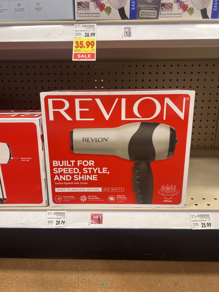 revlon hair appliances kroger shelf image