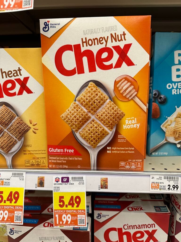 chex cereal kroger shelf image