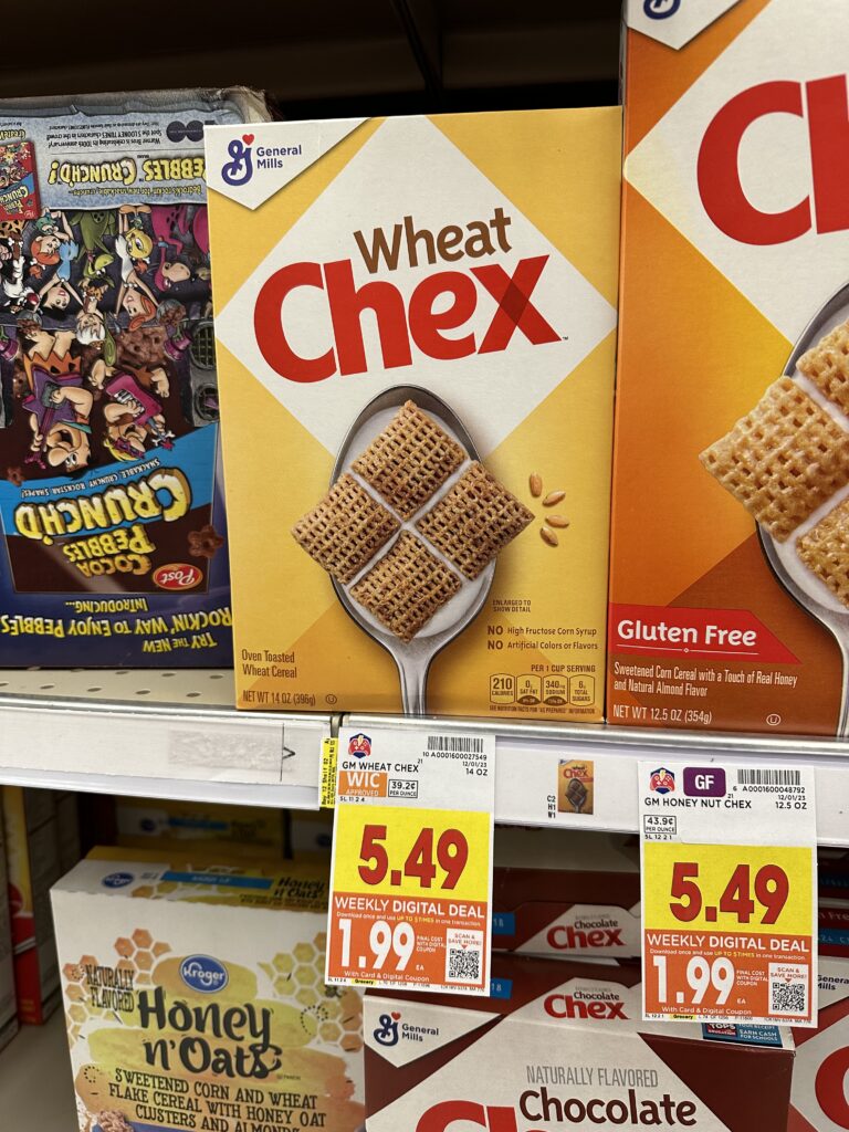 chex cereal kroger shelf image