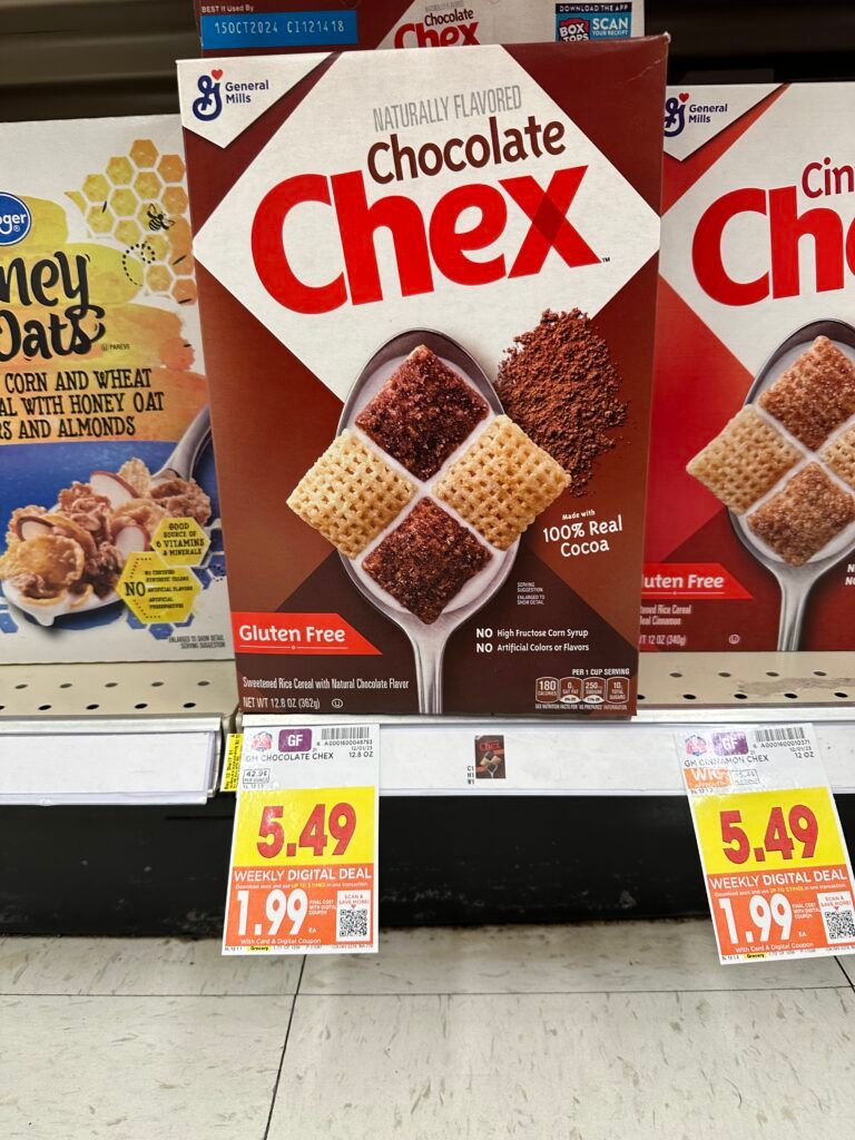 chex cereal kroger shelf image
