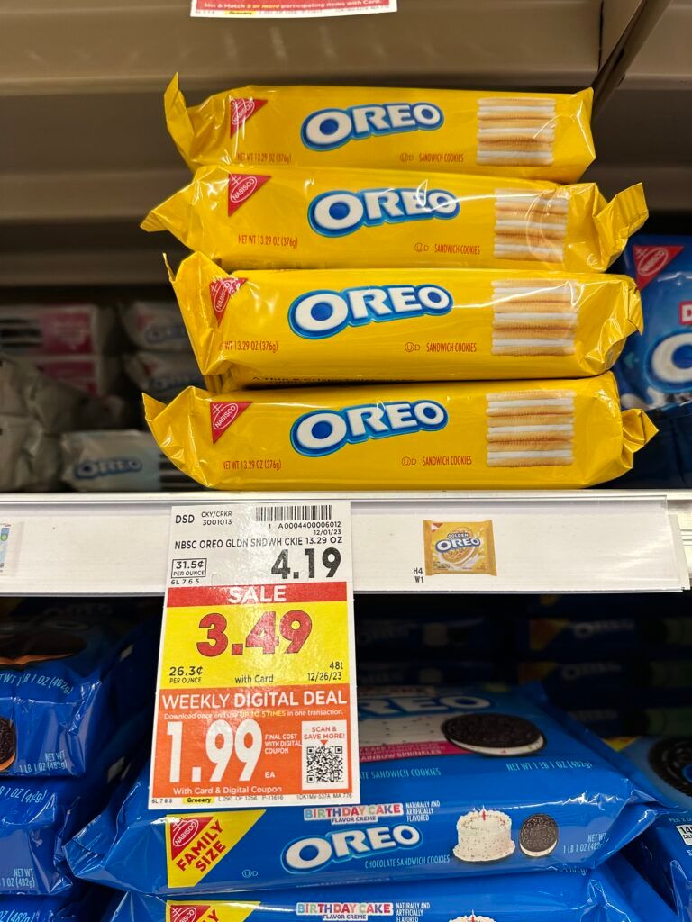 honey maid oreo kroger shelf image 