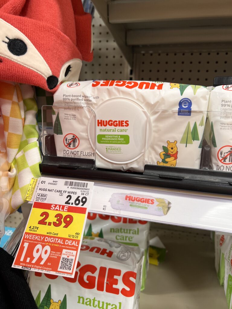 huggies wipes kroger shelf image 