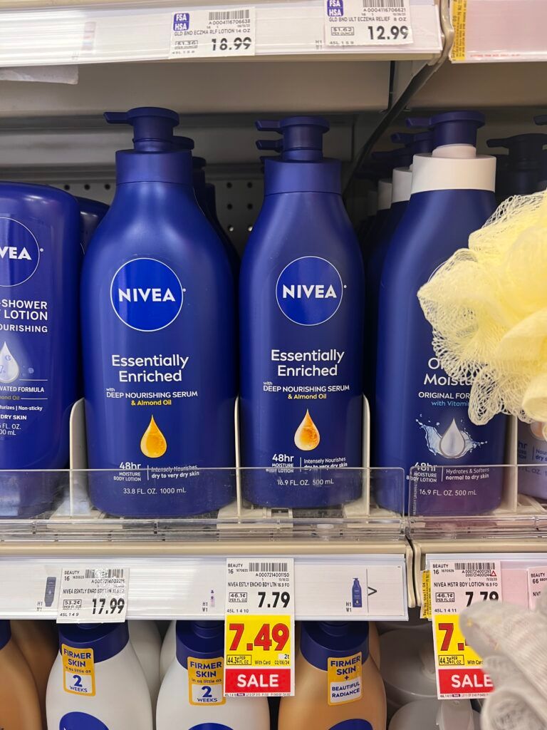 nivea lotion kroger shelf image 