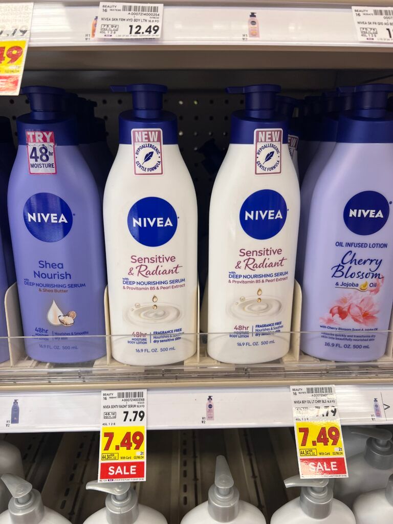 nivea lotion kroger shelf image 