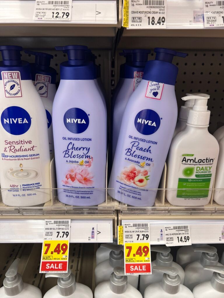 nivea lotion kroger shelf image 