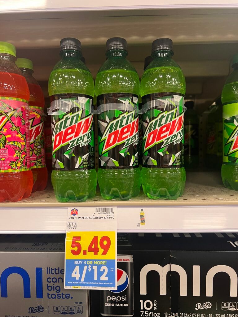 mtn dew kroger shelf image