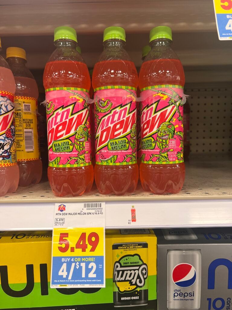 mtn dew kroger shelf image
