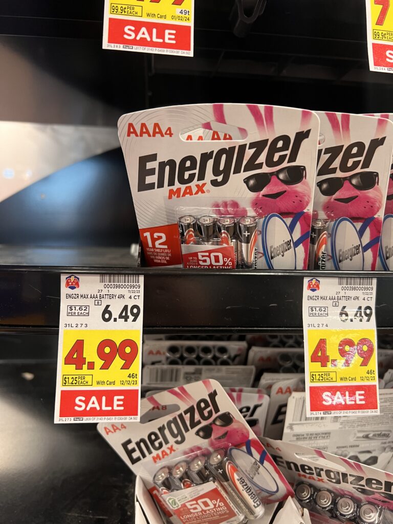 energizer batteries kroger shelf image