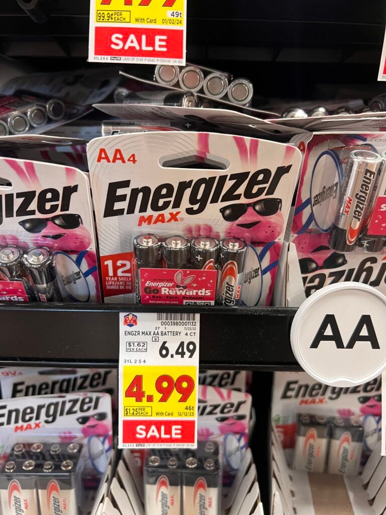 energizer batteries kroger shelf image