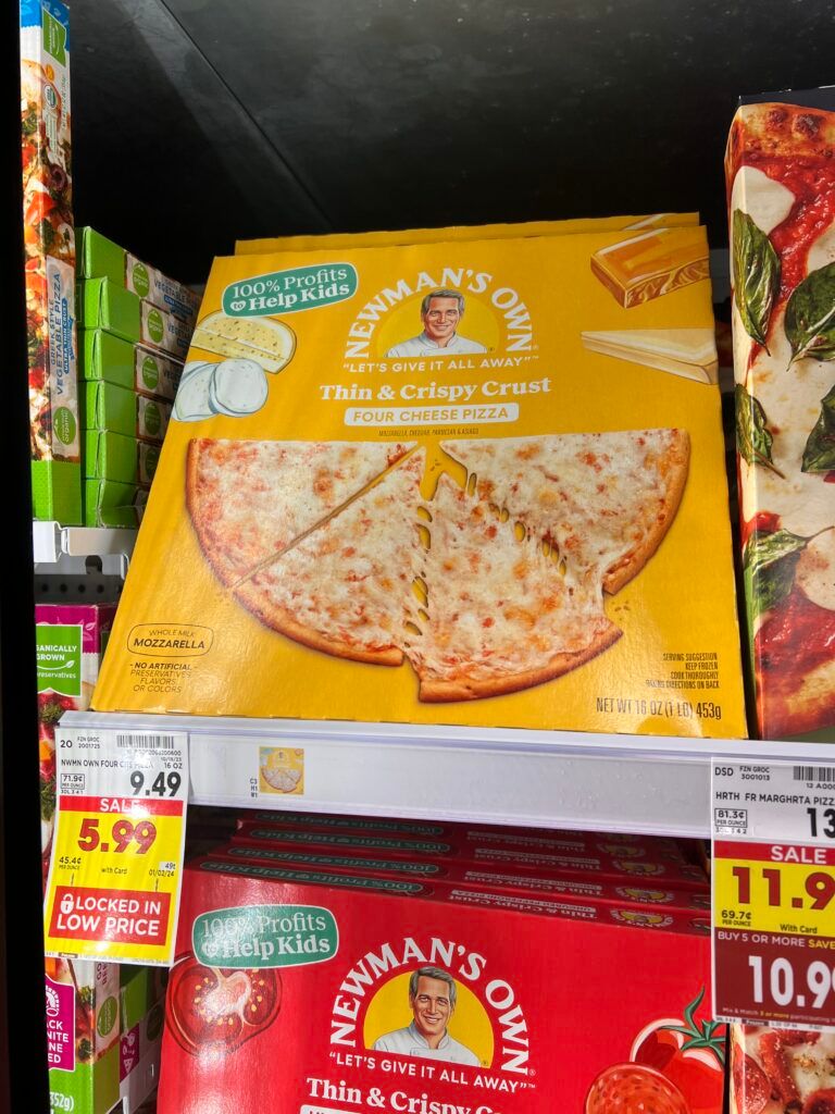 newmans own pizza kroger shelf image 