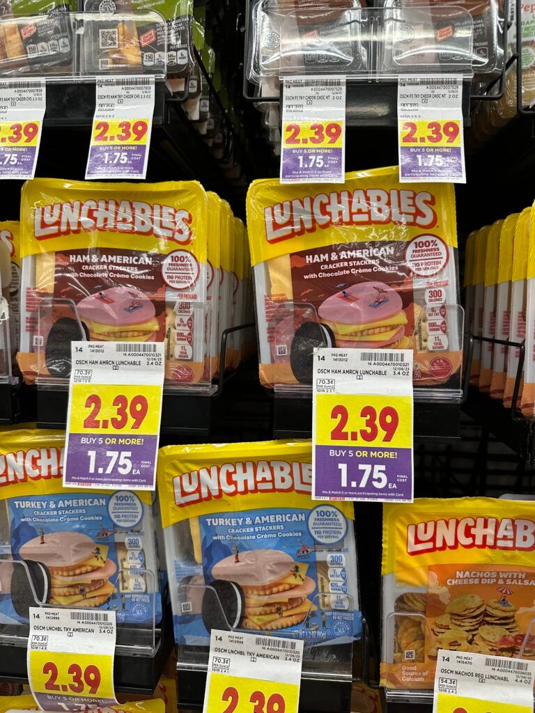 lunchables kroger shelf image