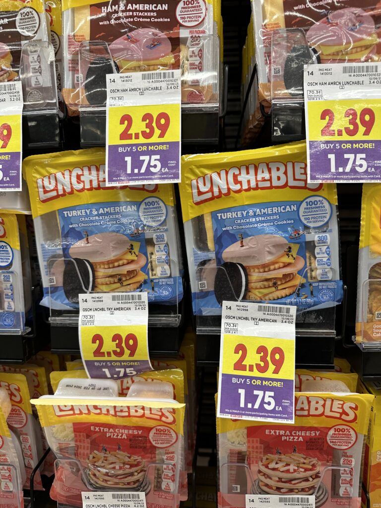 lunchables kroger shelf image